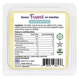 Tranché fumé Gouda vegan 4 x 500 gr - Nafsika's Garden