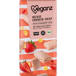 Tablette de chocolat blanc à la Fraise bio - Veganz