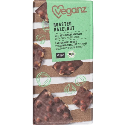 Tablette De Chocolat Aux Noisettes Grillées Bio - Veganz