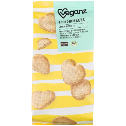 Biscuits Cœurs Bio Citron - Veganz