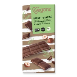 Tablette de chocolat Nougat Praliné Bio 85 gr - Veganz