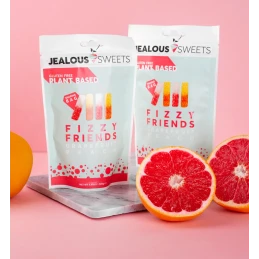 FIZZY FRIENDS Pamplemousse Pêche 125 gr - Jealous Sweets