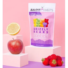 GRIZZLY BEARS Citron Pomme Orange Fraise 125 gr - Jealous Sweets