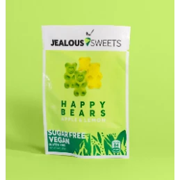 HAPPY BEARS (SANS SUCRES) Pomme Citron 40 gr - Jealous Sweets