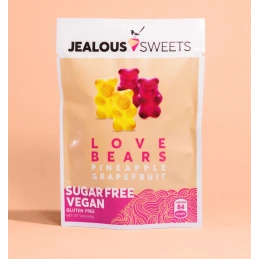 LOVE BEARS (SANS SUCRES) Ananas Pamplemousse 40 gr - Jealous Sweets