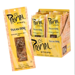 Vegan jerky Texas BBQ - Primal Strips