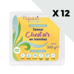 Tranché Ched'ar Vegan 12 x 500 gr - Nafsika's Garden