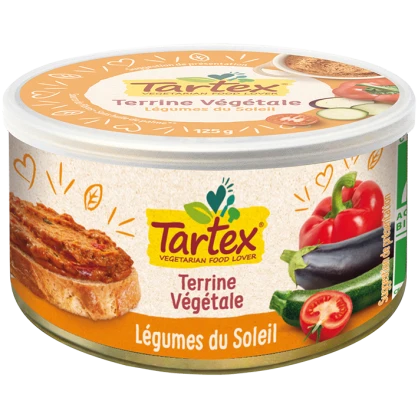 Tartinade Légumes du Soleil 125 gr - Tartex