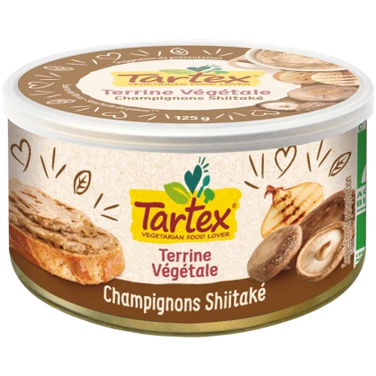 Tartinade Champignons Shiitaké 125 gr - Tartex