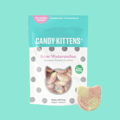 Bonbons SOUR WATERMELON 140 gr - Candy Kittens