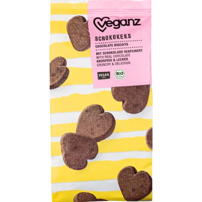 Biscuits Cœurs Bio au Chocolat - Veganz