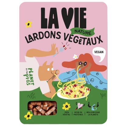 Lardons végétaux goût nature - La Vie