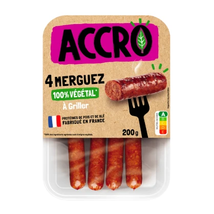 Merguez végétales 200 gr - ACCRO