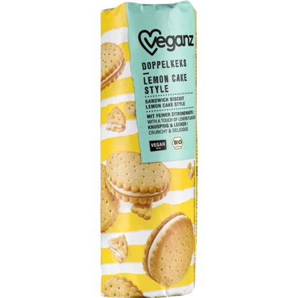 Biscuits Fourrés Bio Goût Citron 330 gr - Veganz