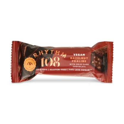 Barre Chocolatée Noisette Praliné 33 gr - Rhythm108