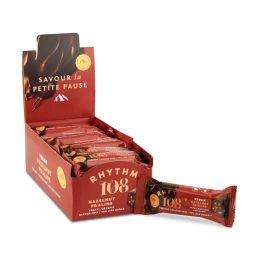 Barre Chocolatée Noisette Praliné 33 gr - Rhythm108