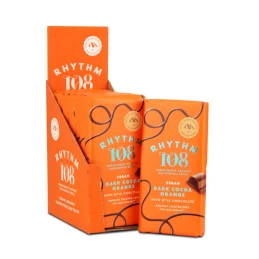 Tablette de Chocolat noir vegan Orange 100 gr - Rhythm108