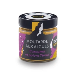 Moutarde aux algues Curcuma et Poivre Timut 110 gr - Bord à Bord