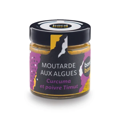 Moutarde aux algues Curcuma et Poivre Timut 110 gr - Bord à Bord