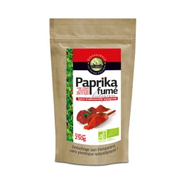 Paprika fumé en poudre - 1 x 250 gr - Ecoïdées