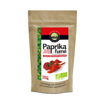 Paprika fumé en poudre - 1 x 250 gr - Ecoïdées