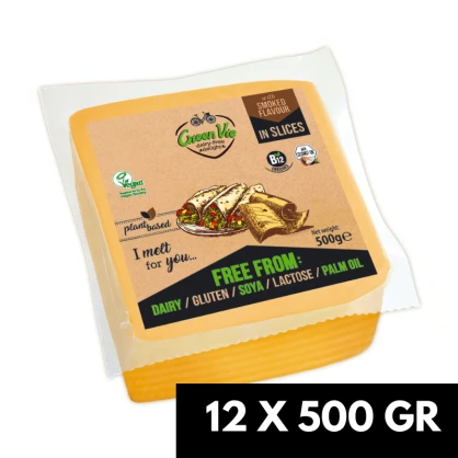 Tranches saveur Gouda Fumé - 12 x 500 gr - GreenVie