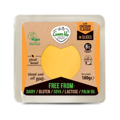 Tranches saveur Cheddar 180 gr - GreenVie