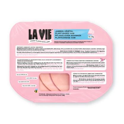 Jambon végétal nature 400 gr - La Vie