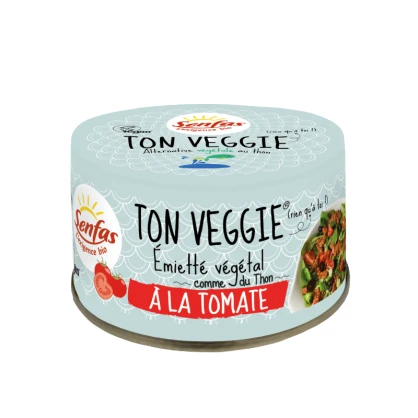 Ton Veggie 120 gr - Emietté végétal bio à la Tomate - Senfas