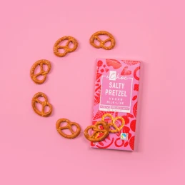 Tablette de chocolat bio vegan Salty Pretzel 80 gr - iChoc