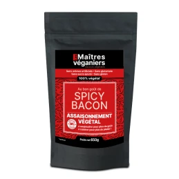 Assaisonnement végétal saveur Bacon Epicé - 1 x 650 gr - Les Maîtres Véganiers