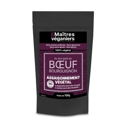 Assaisonnement végétal saveur Boeuf Bourguignon - 1 x 100 gr - Les Maîtres Véganiers