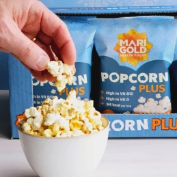 Popcorn Plus enrichi en vitamine D et B12 - Sachets de 20 gr - Marigold