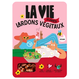 DLC 16/10/24 - Lardons végétaux goût fumé - La Vie