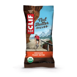 DDM 02/09/24 - CLIF BARRE Chocolat Fourré Beurre de Cacahuète Bio 50 gr