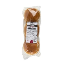 DDM 28/09/24 - Pain bun brioché 10,5 cm - 1 sachet de 6 buns - Classic Foods