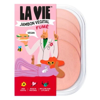 DLC 23/10/24 - Jambon végétal fumé 120 gr - La Vie