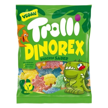 Bonbons acidulés Dinorex 150g - TROLLI