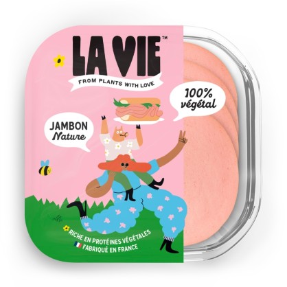 DLC 03/12/24 - Jambon végétal nature 120 gr - La Vie