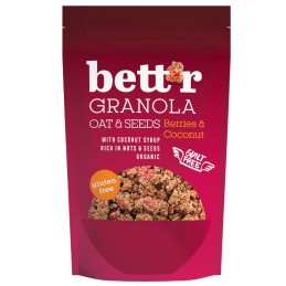 Granola avoine-graines Fruits Rouges et Noix de Coco 300g - Bett'r