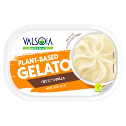 Gelato vegan à la Vanille à base de Riz 500g - Valsoia