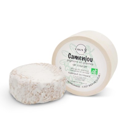 DLC 23/01/25 - Camenjou aux Graines de Courge et Pignons 1 x 130 gr - Alternative végétale BIO au Camembert - VGIL'S