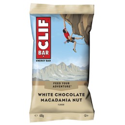 DDM 01/02/25 - CLIF BARRE Chocolat blanc & Noix de Macadamia 68 gr