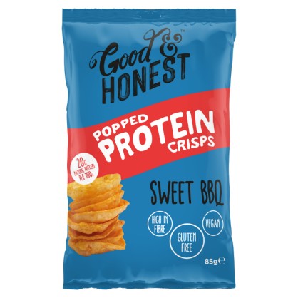 DDM 02/02/25 - Chips poppées Protein Sweet BBQ 85 gr - Good and Honest